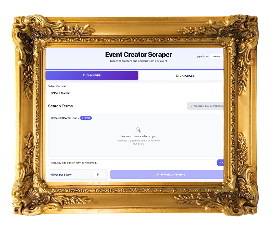 Event Creator Scraper